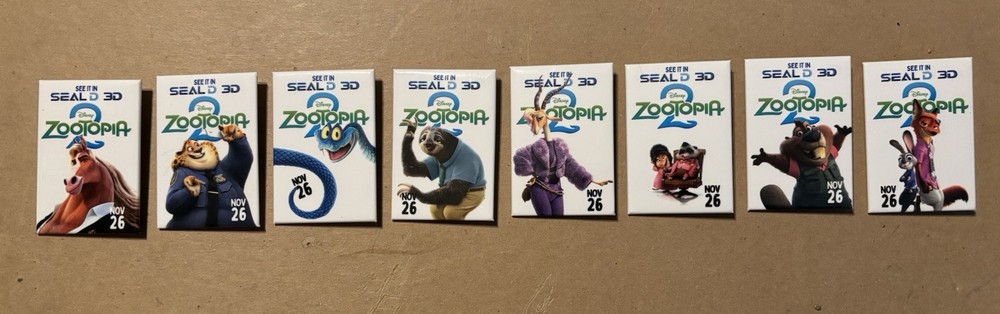 ZOOTOPIA 2 Character  Pin’s - FULL SET  !  RARE !