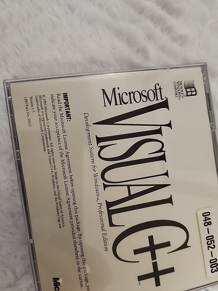 Microsoft Visual C++ Version 1.5 Power Tools for MS-DOS & Windows - Super Rare