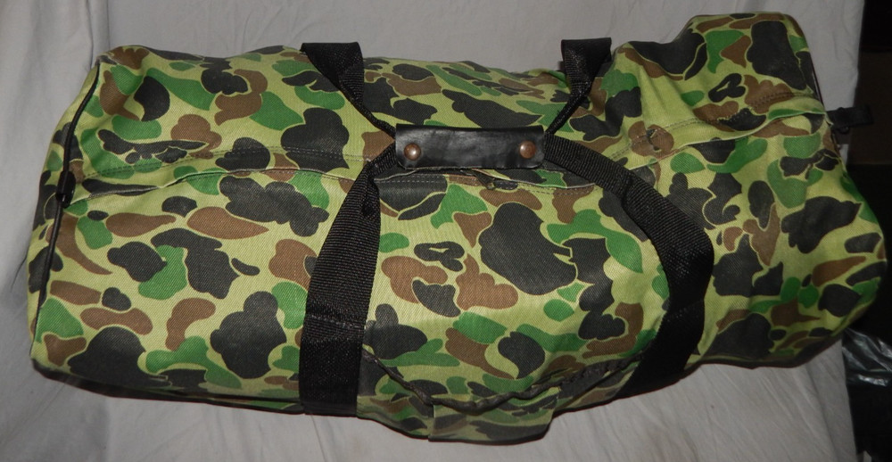 Large Camo Duffel Bag