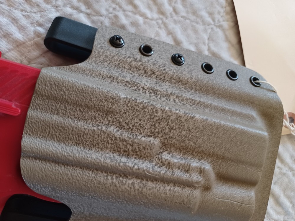 USGI Unmarked Flat Duty Belt Holster VG