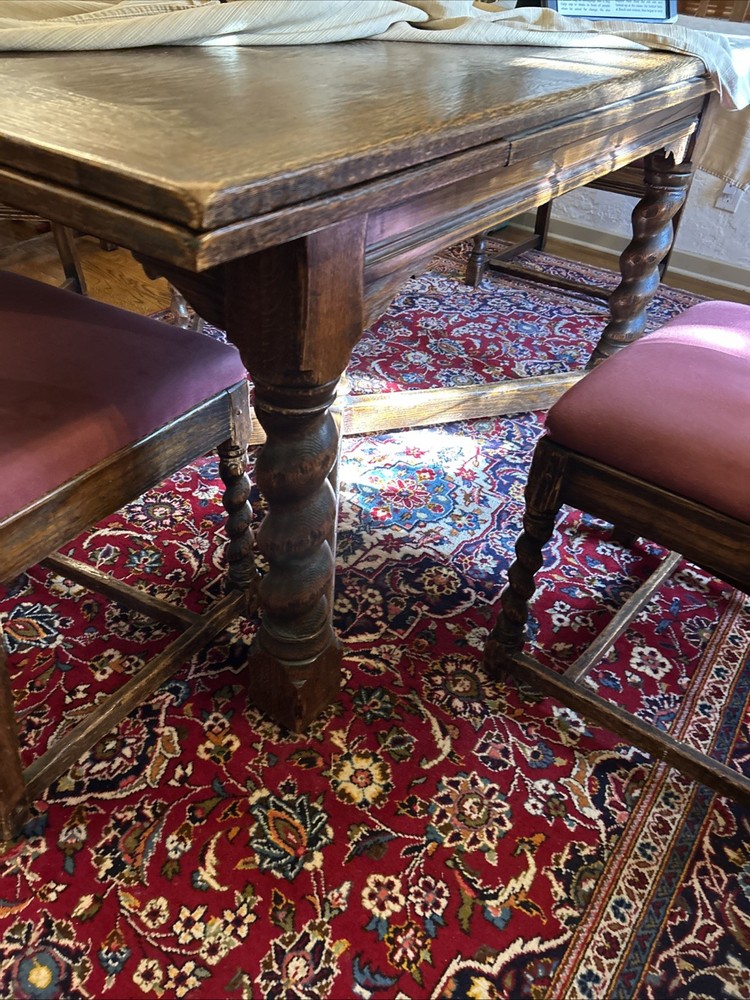 Feudal Oak Dining Room Set