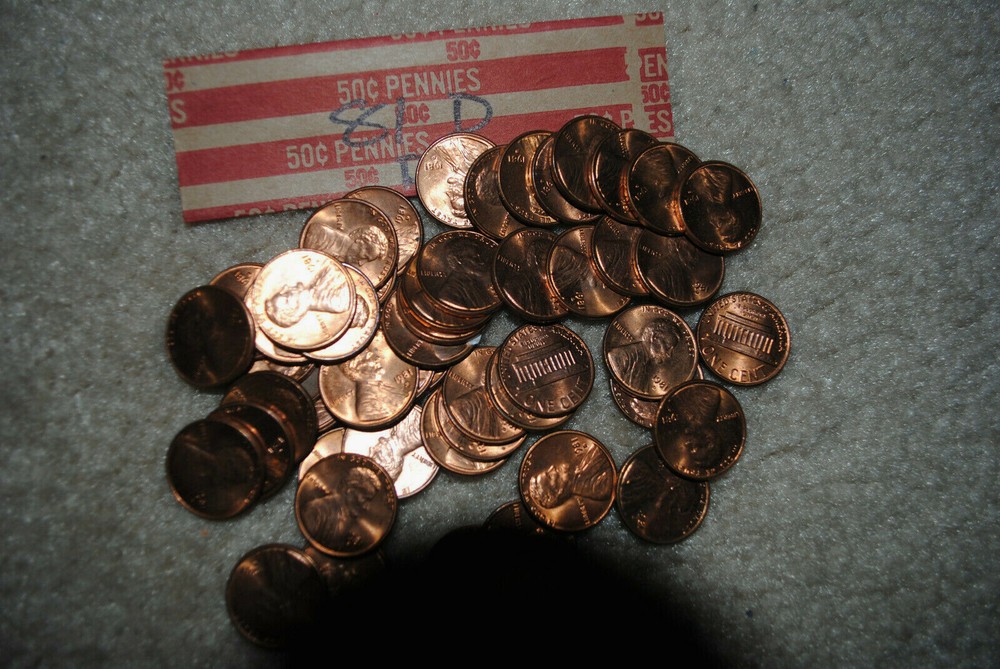 1981 D Uncirculated Lincoln Memorial Cent Roll