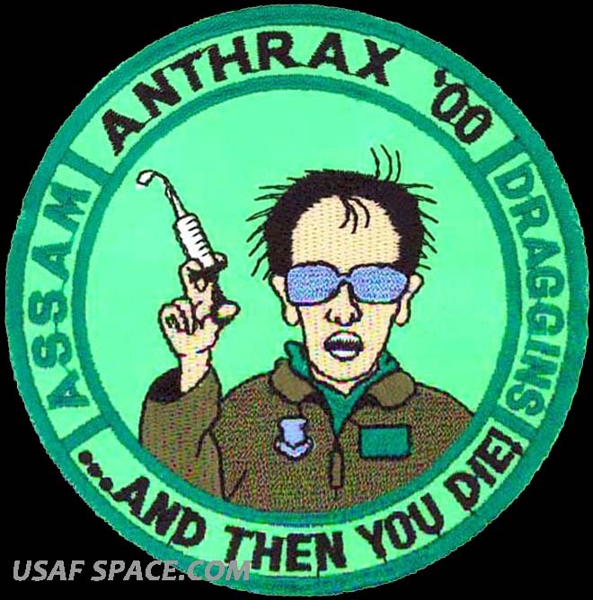 USAF 25th FIGHTER SQUADRON - A-10 - ANTHRAX 2000 - ORIGINAL AIR FORCE PATCH