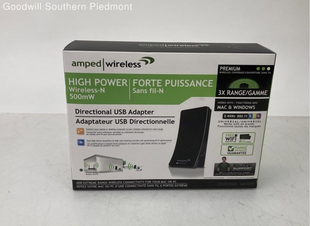 Amped Wireless UA1000-CA Directional USB Adapter - New