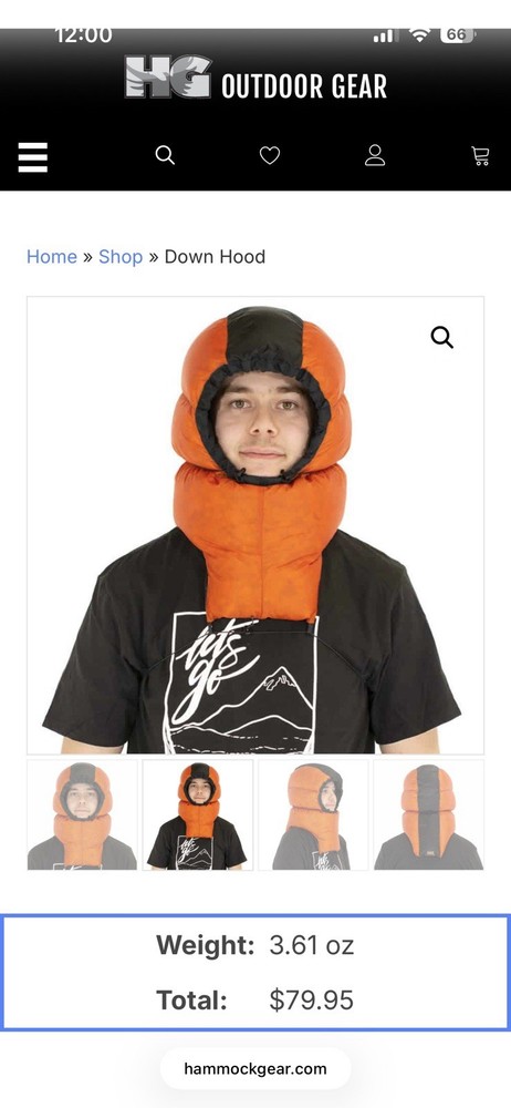 Down Hood - Hammock Gear