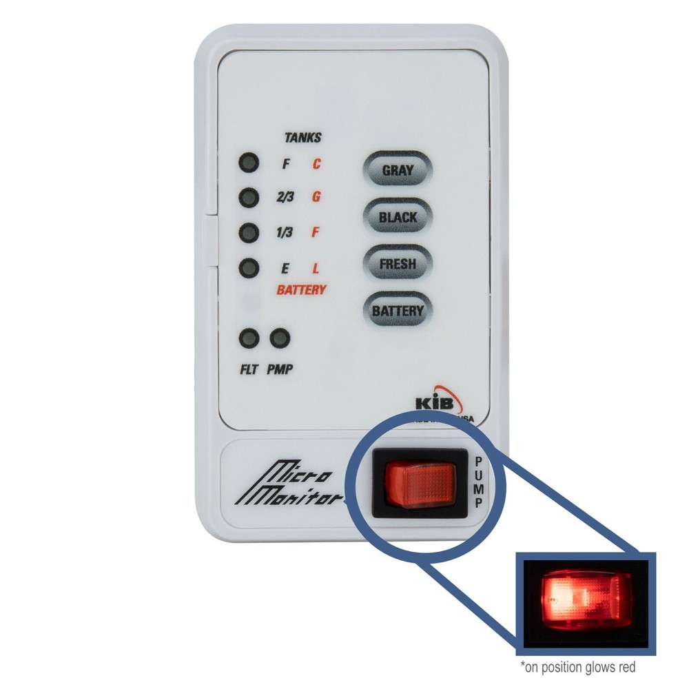 RV Tank Sensor Monitor Panel M21 Kib Replacement Panel M21 Water Level Sensor