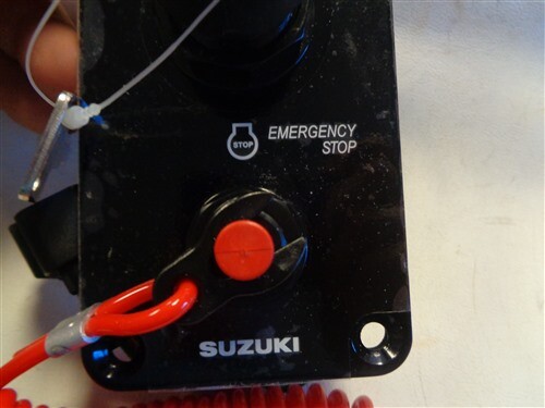 SUZUKI IGNITION SWITCH PANEL WITH EMERGENCY SHUT OFF MARINE BOAT