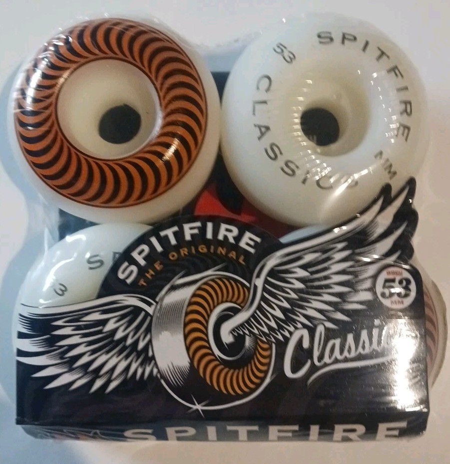 Spitfire Skateboard Wheels Classics 53mm Orange/White