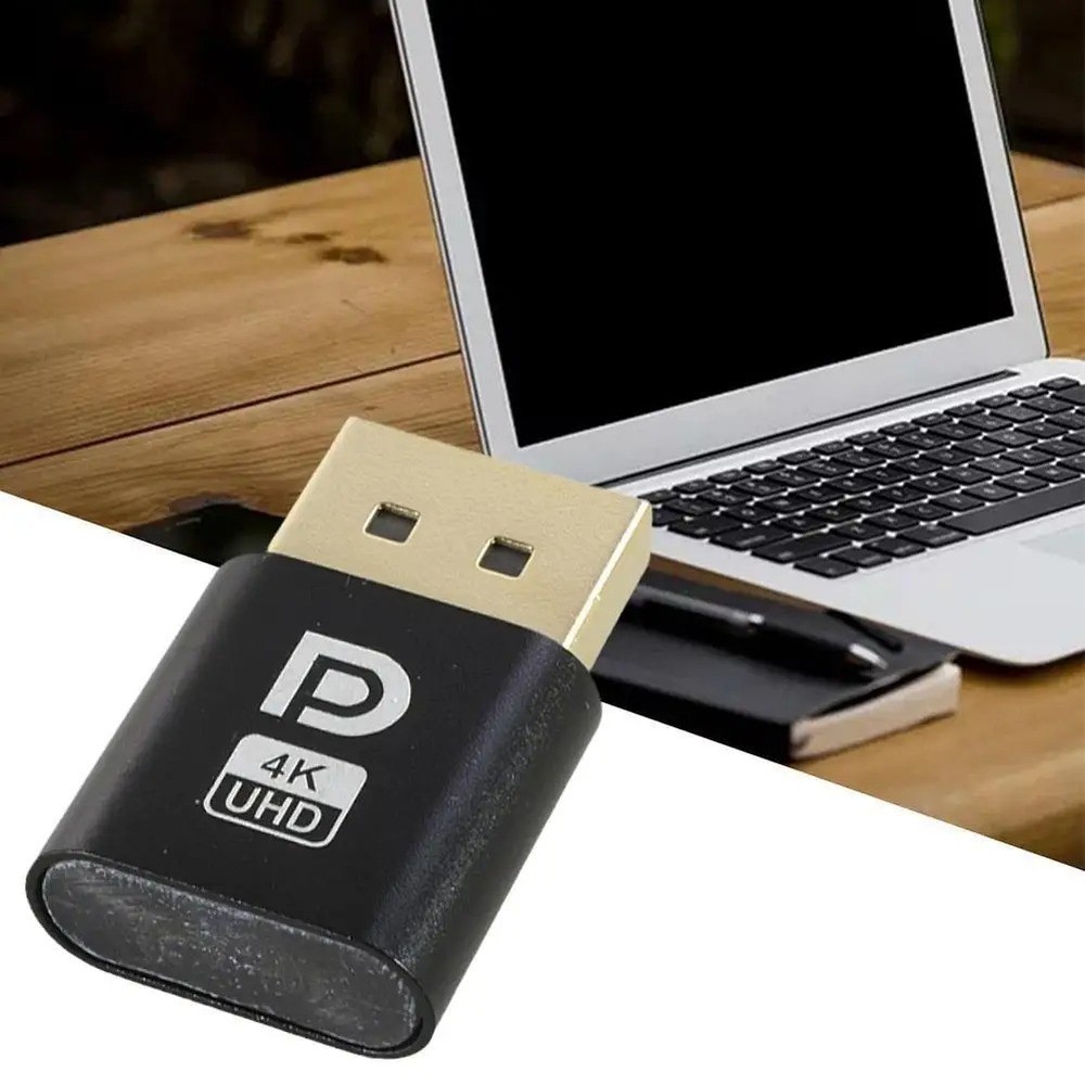 1PC 4K DP DisplayPort Dummy Plug – Virtual Display Adapter for PC Graphics Card