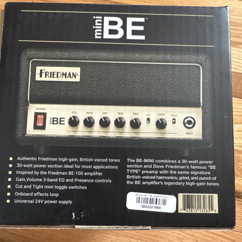 Friedman BE-Mini 30-watt Head New Never Used