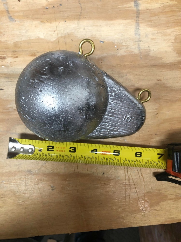Two 10 lb Lead Downrigger Weights