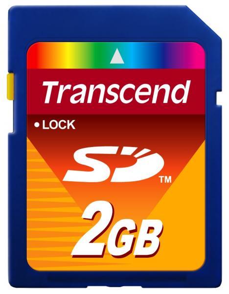 2GB Transcend SD Secure Digital Memory Card