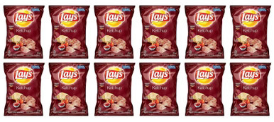 Lays Ketchup Potato Chips 40g 12 Pack