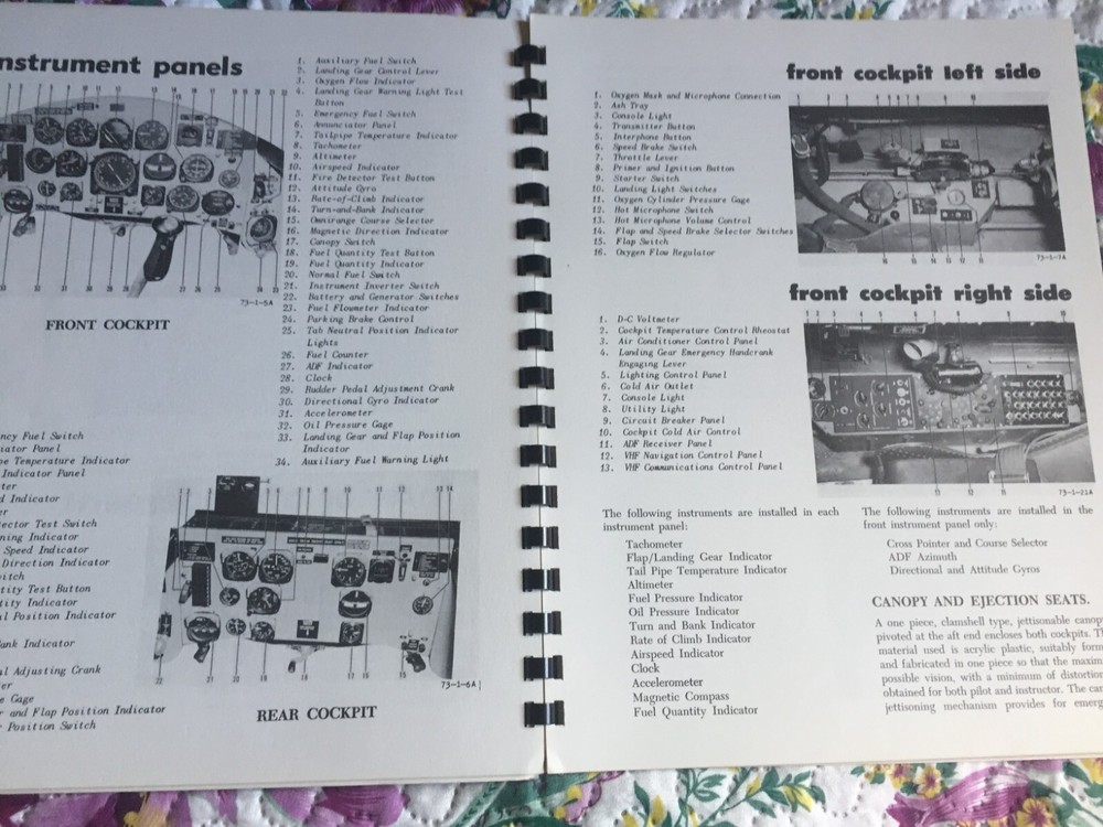 Beechcraft Jet Mentor rare original 1950's Pilot Flight Manual