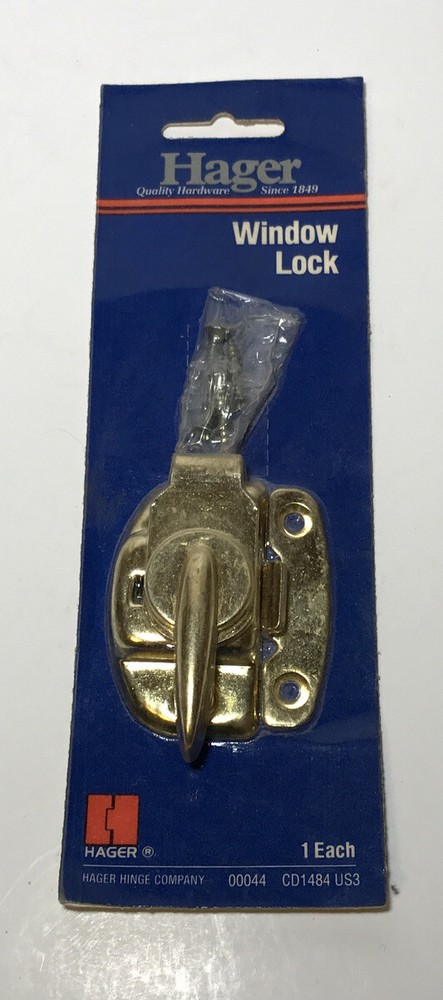 Hager CD1484 Brass Window Lock US3