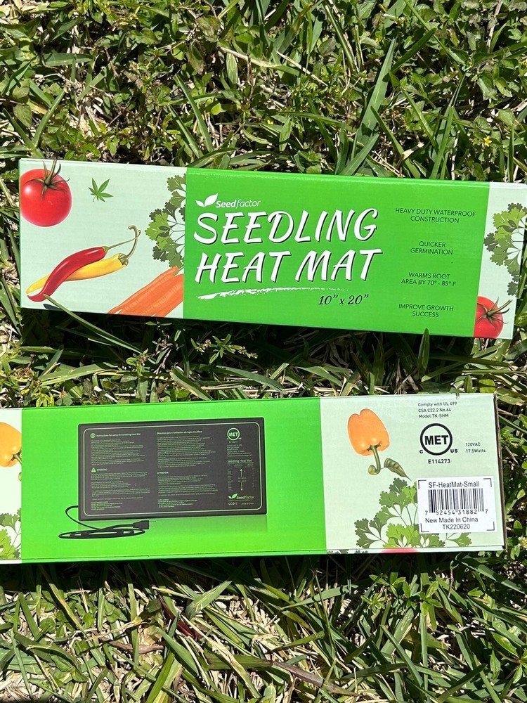 2 Pack Seedfactor 10 x 20 in. Black Seedling Heat Mat