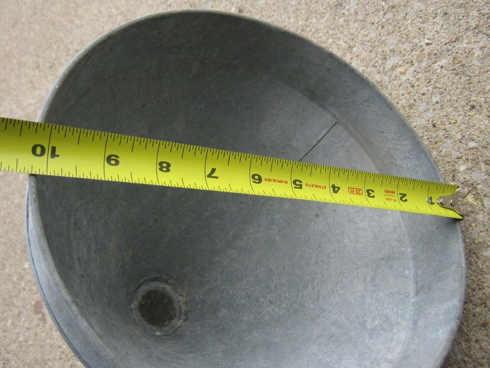 Vintage Galvanized Metal Funnel