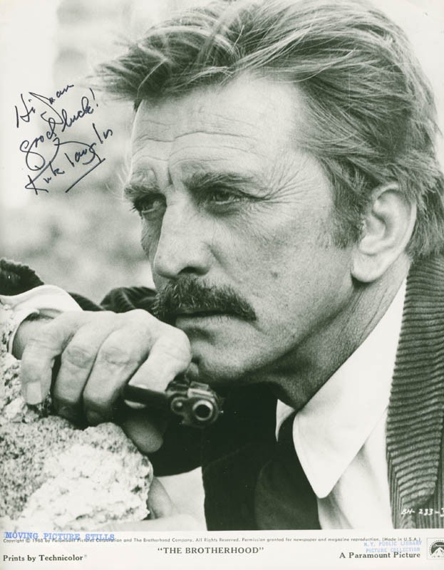 KIRK DOUGLAS - AUTOGRAPHED INSCRIBED PHOTOGRAPH