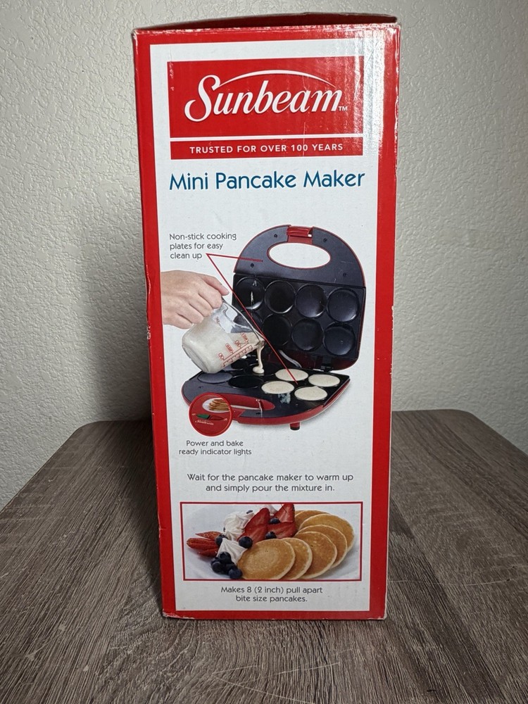 Sunbeam Mini Pancake Maker Electric Pancake Machine Small Griddle