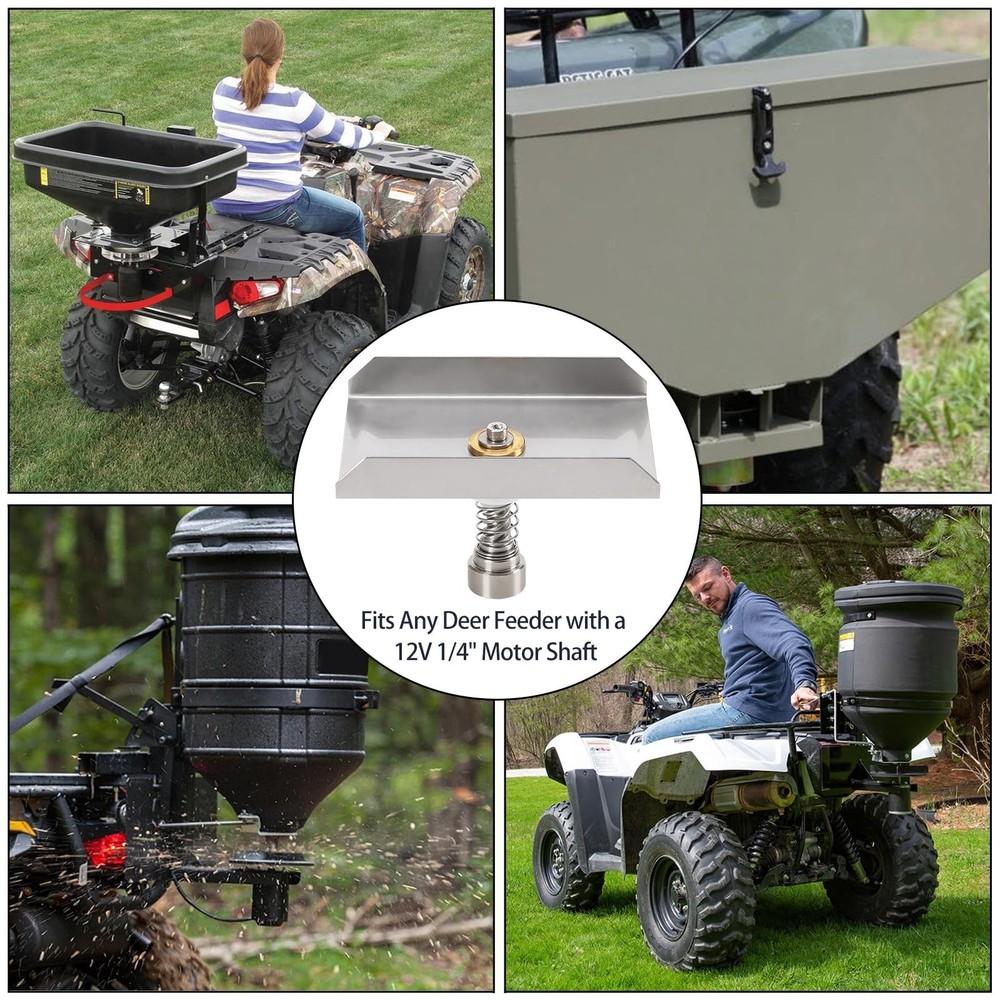 Rectangular Eliminator Spinner Plate Fits for Any Deer and Game Feeders with ...