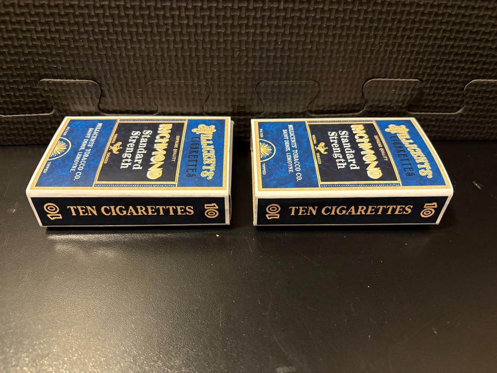 Millicent Cigarette packs from Red Dead Redemption - 2 empty custom design boxes