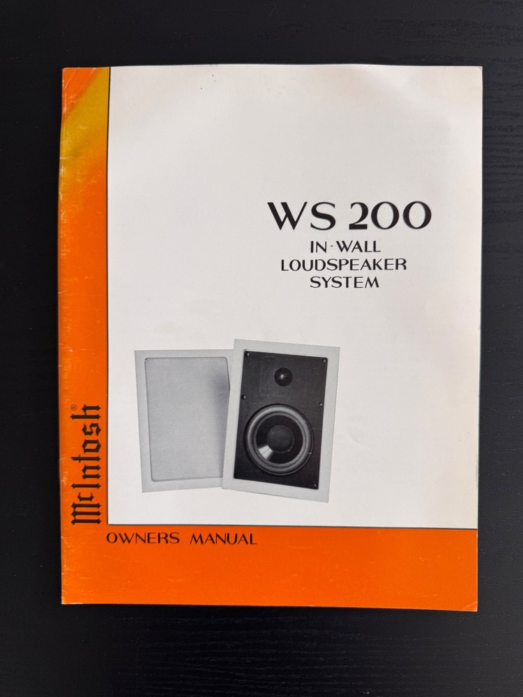 MCINTOSH 12 VARIOUS SPEAKERS MANUALS