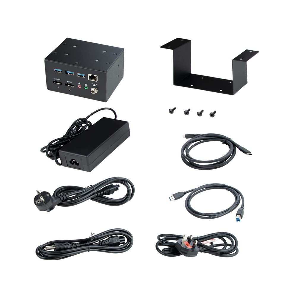 StarTech.com 4K USB-C or USB-A Docking Station Module for Conference Table Co...