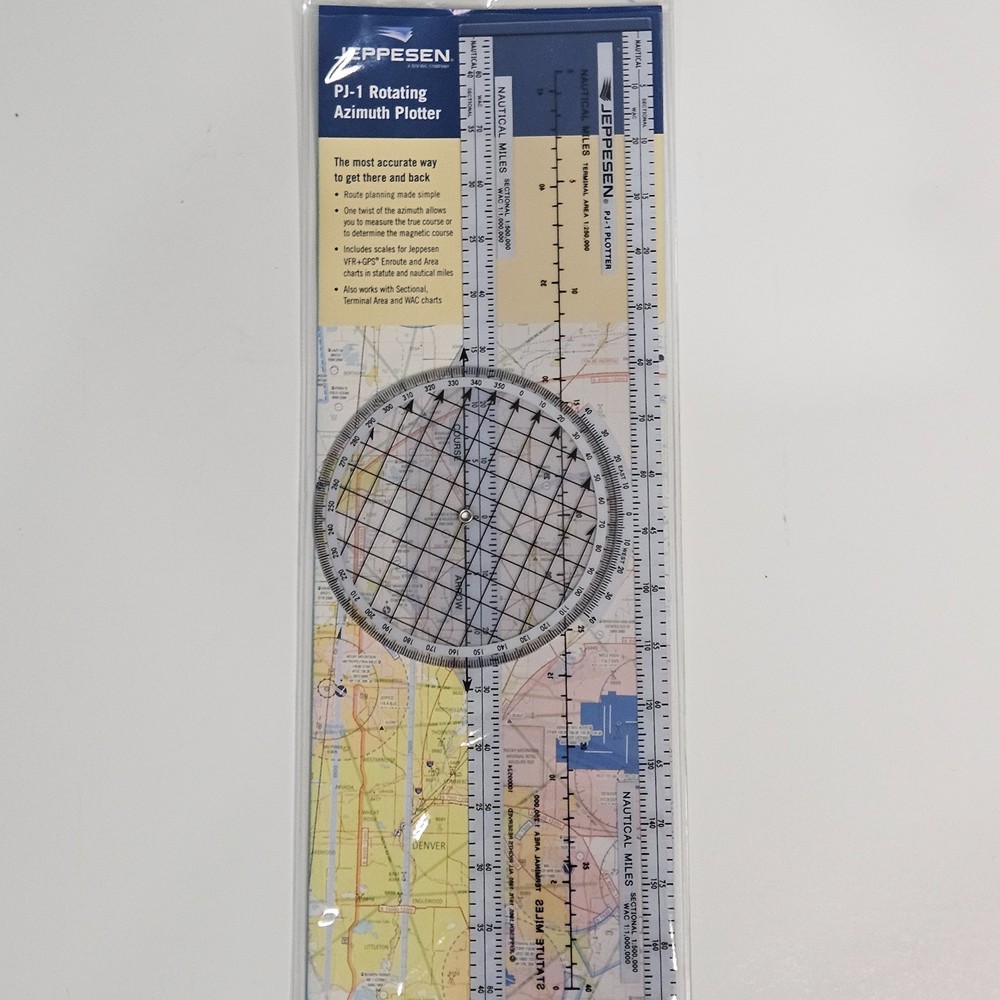 Jeppesen Graphic Computer, Rotating Plotter, Aviation Glasses Pilot Flight Gear