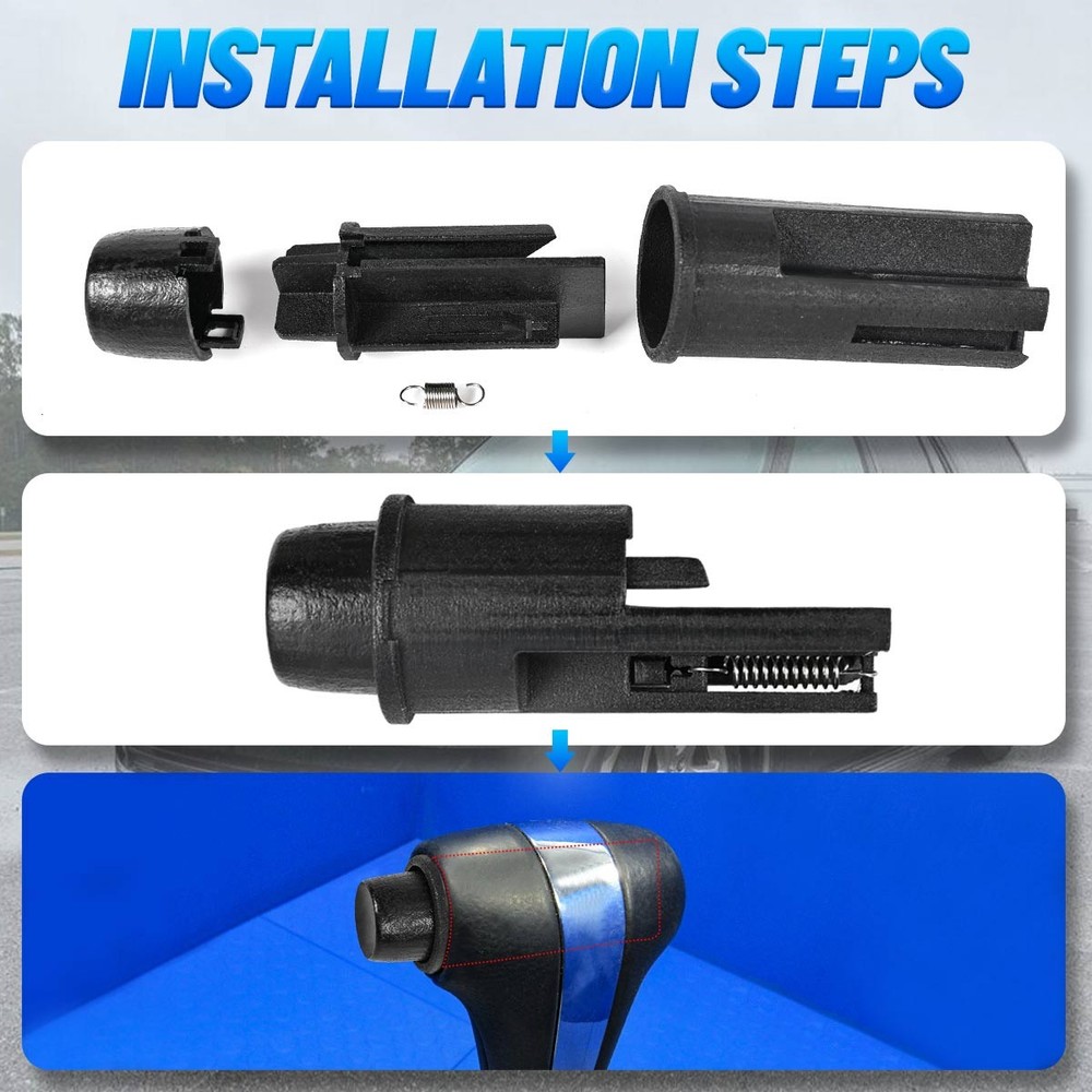 ABS Shifter Selector Button Full Assembly Black For Lincoln Navigator 2005 2006