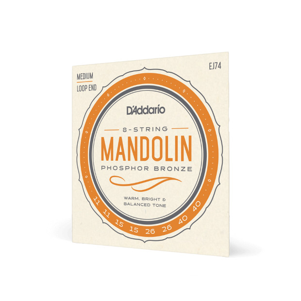 D'Addario EJ74 Phosphor Bronze Medium Mandolin Strings (11-40)
