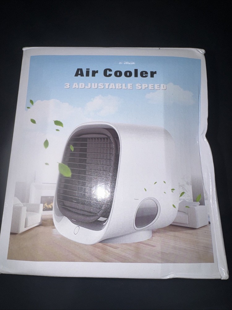 Large Tank Portable Air Cooler with 3 Speeds - Perfect for -Round Comfort