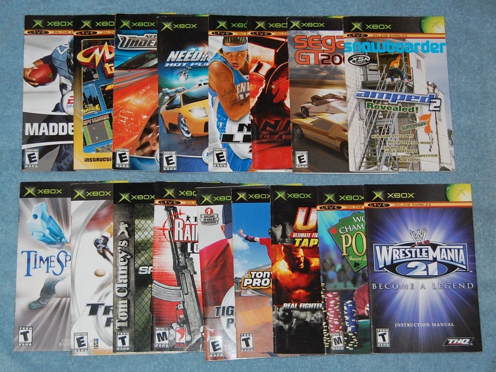NBA 2002 Inside Drive Microsoft Xbox Manual (Manual Only)