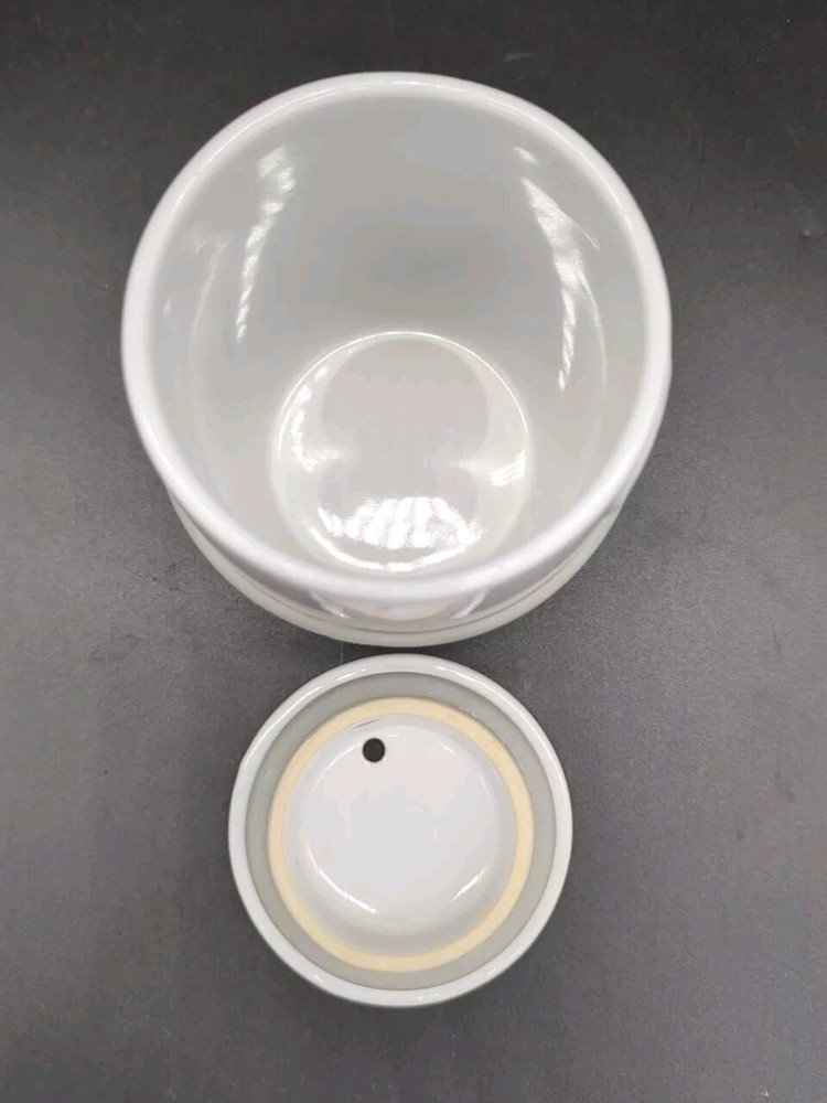 Pampered Chef Ceramic Egg Cooker~Two Cup Four Egg Capacity~Dishwasher Safe