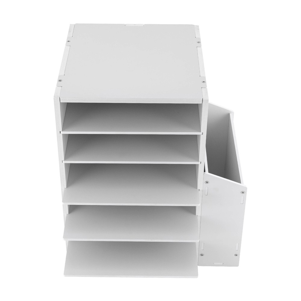 File Organizer PVC Board Letter Desktop Document Folder Office Tray Holder 6Tier