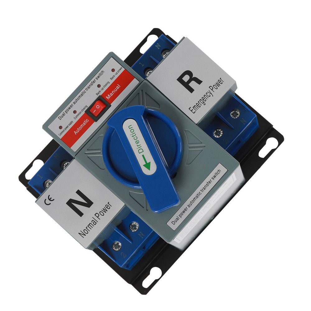 AC 110V 63A Mini Dual Power Automatic Transfer Switch - Fast & Safe Conversion