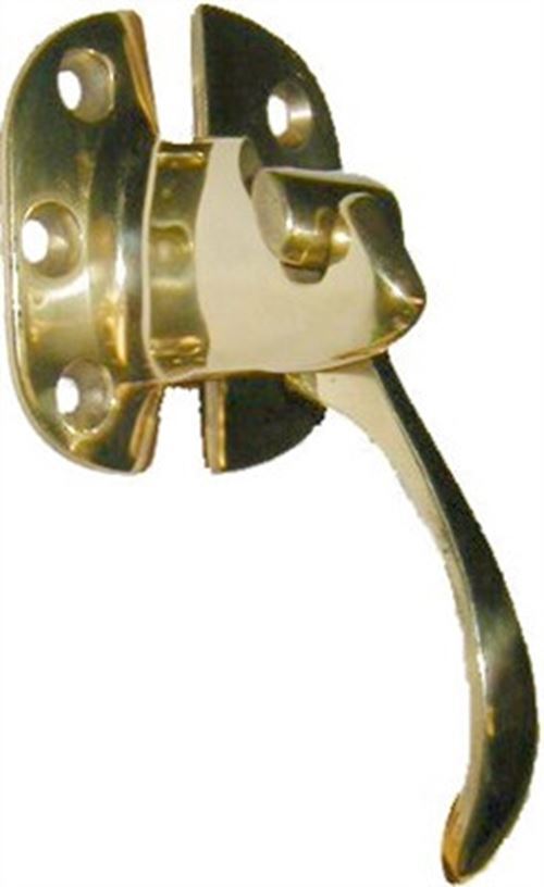Right Hand Ice Box Latch Cast Brass OFFSET