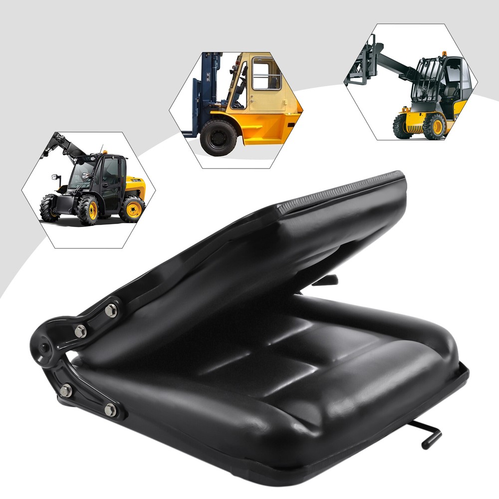 Foldable Universal Forklift Seat PVC Tractor Seat Mower Seat Adjustable Backrest