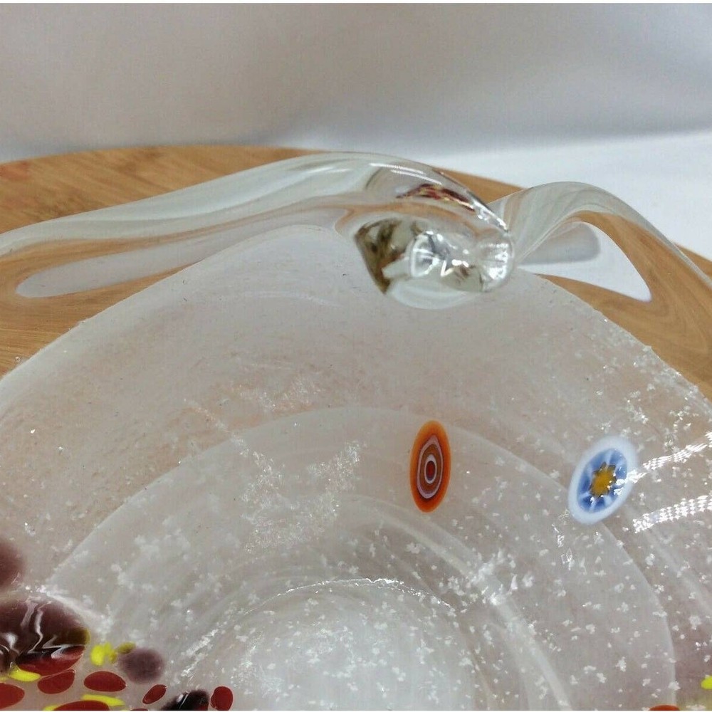 Millefiori style Glass Dish