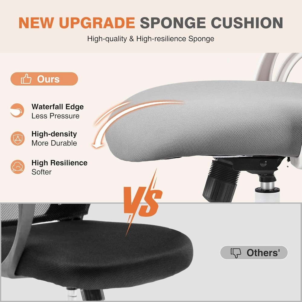 Home Office Desk Chair Ergonomic High-Back Mesh Rolling Work Computer Chairs