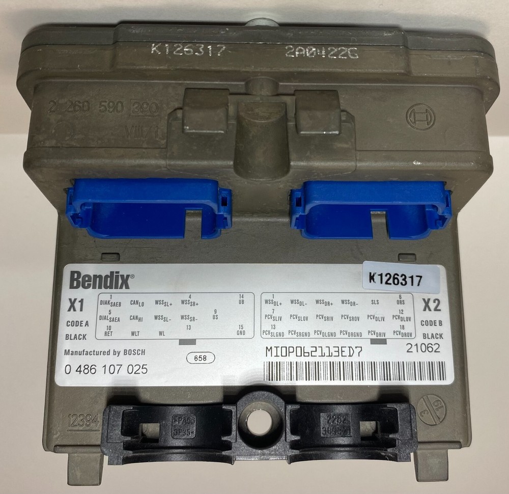Bendix EC-60 ABS / ATC Standard Frame Mount Electronic Controller K126317 w/ PLC