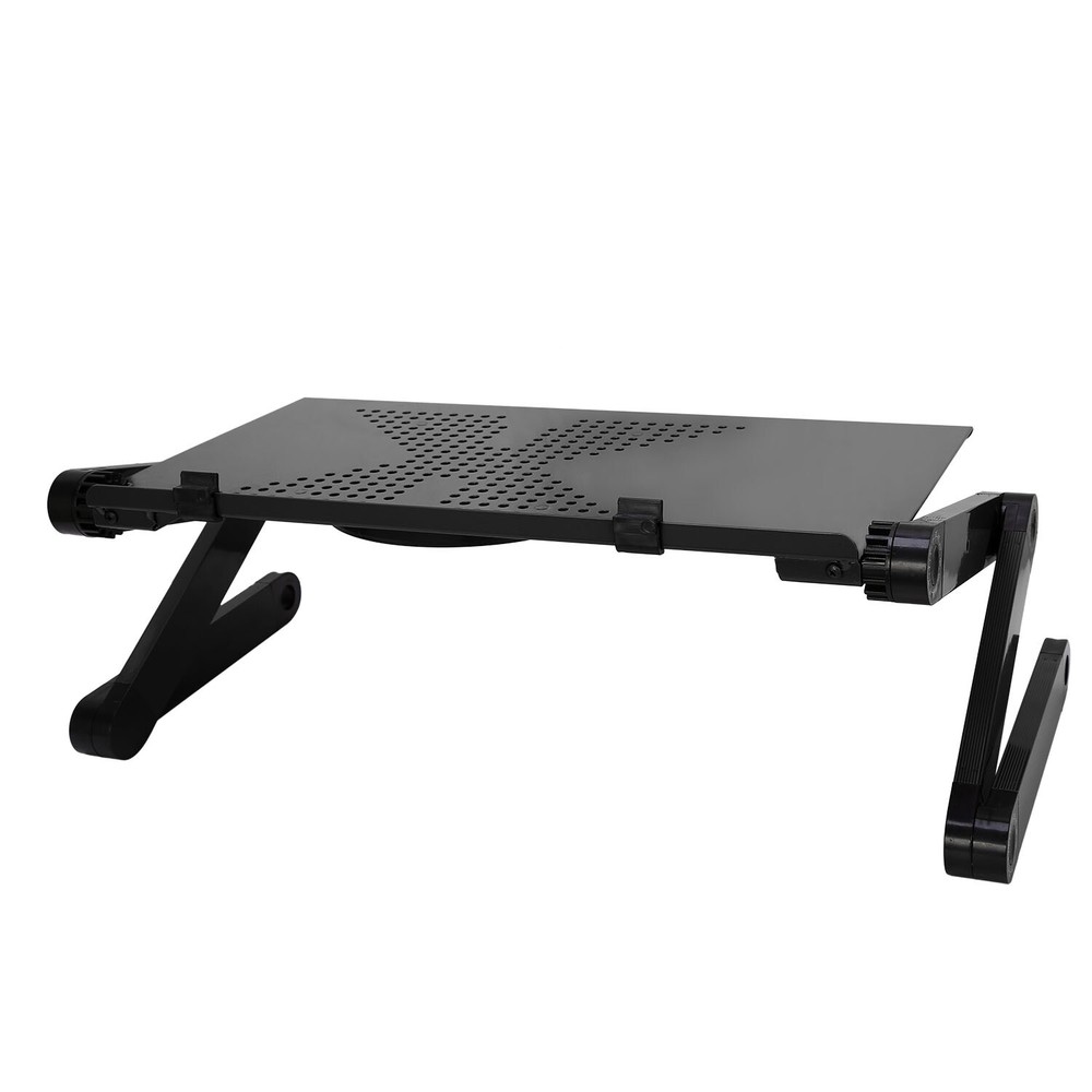 Folding Laptop Table Computer Desk Stand Bed Sofa w/Mouse Pad Adjustable Legs