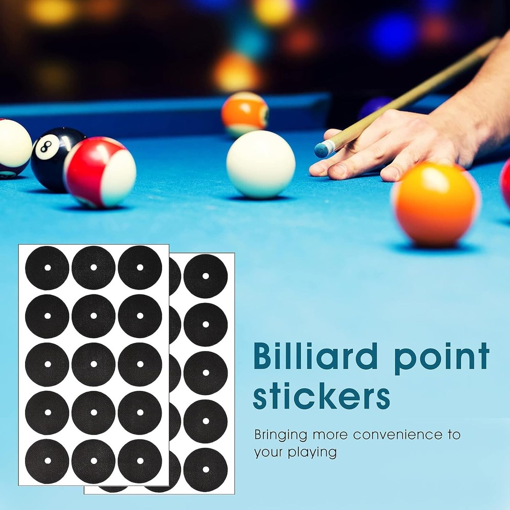 30Pc Pool Table Marker Dots Billiard Spot Position Stickers Billiard Accessories