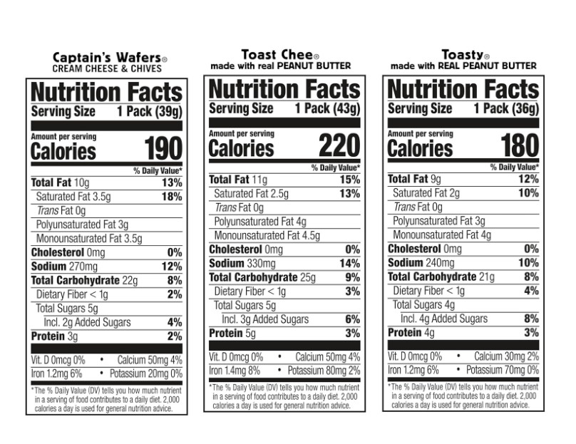 Lance Sandwich Crackers, Variety Pack, 3 Flavors, 10 Individually Wrapped Packs