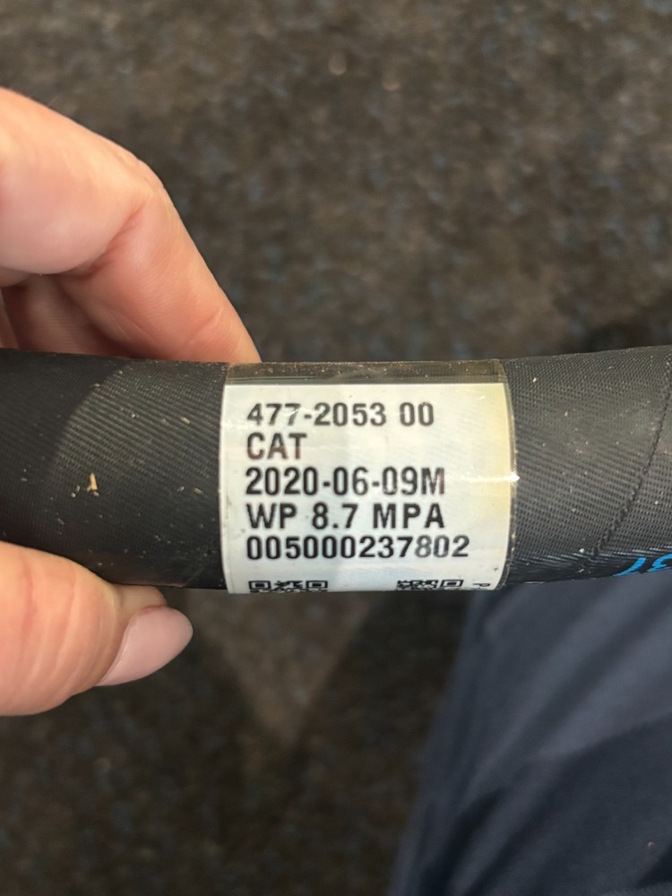 Caterpillar OEM Diesel Engine One wire Braid Hose 477-2053