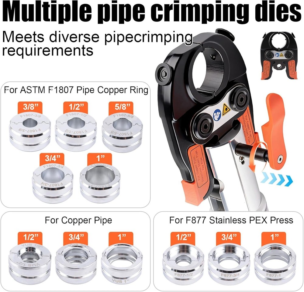 ProPress Tool Kit 1/2 3/4 1 Copper PEX