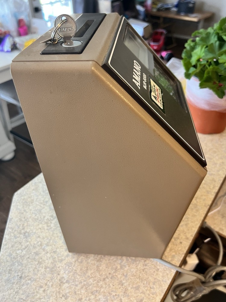 Amano MJR-8000 Computerized Standalone Time Clock See Description