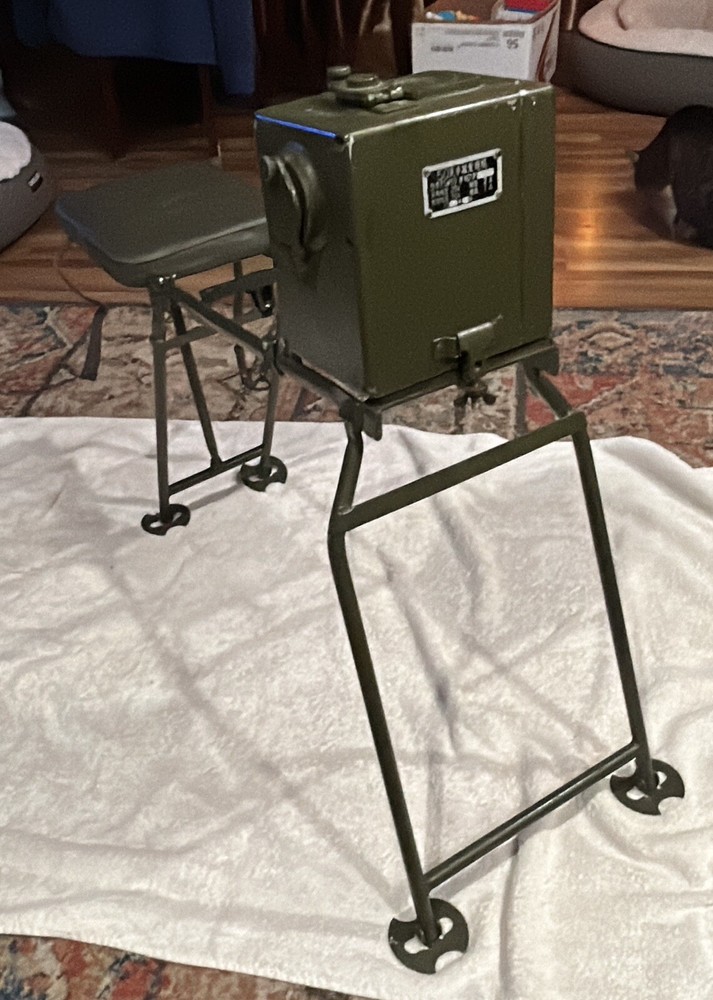 CHINESE MILITARY HAND CRANK GENERATOR WITH BENCH Dated 1971
