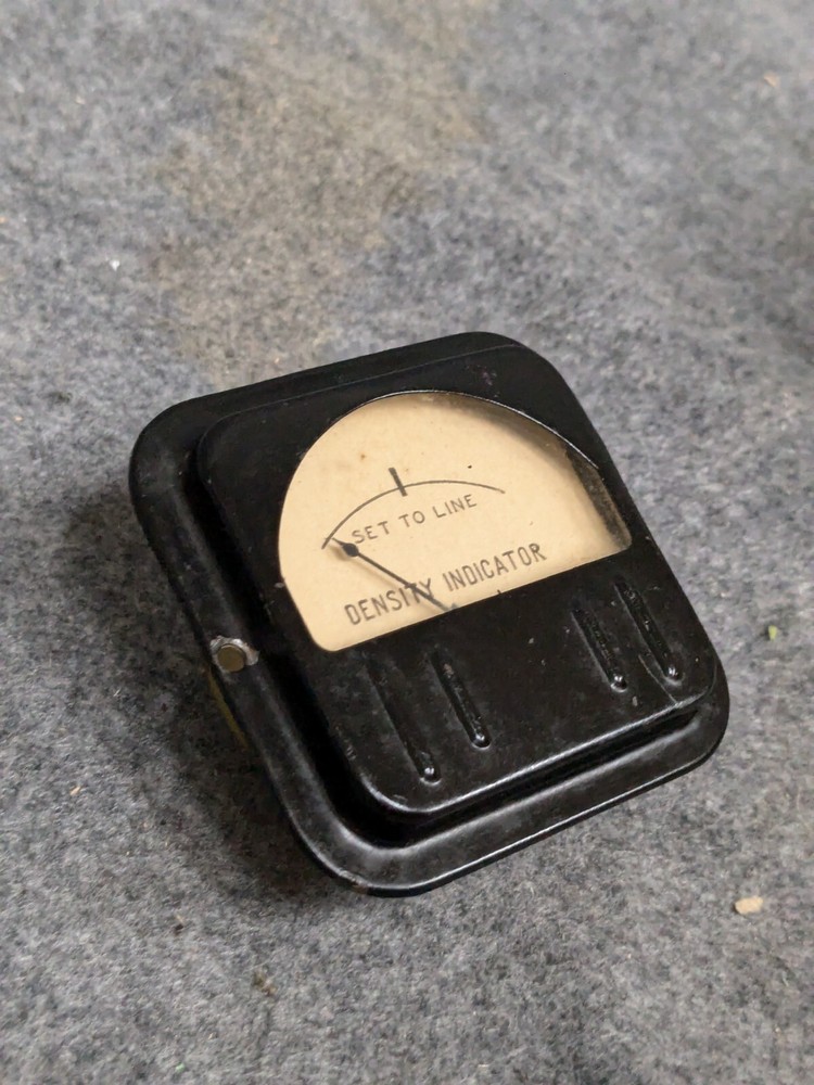 Vintage Density Indicator Panel Guage - Made in USA