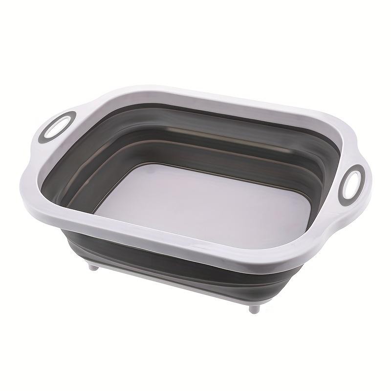 Portable Space Saving Basin with Built-in Sink and Storage Function - Perfect Fo