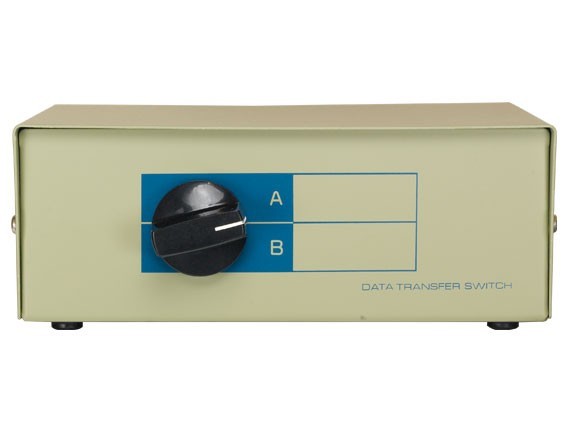 2-way DB9 Manual Data Switch Box, AB Female